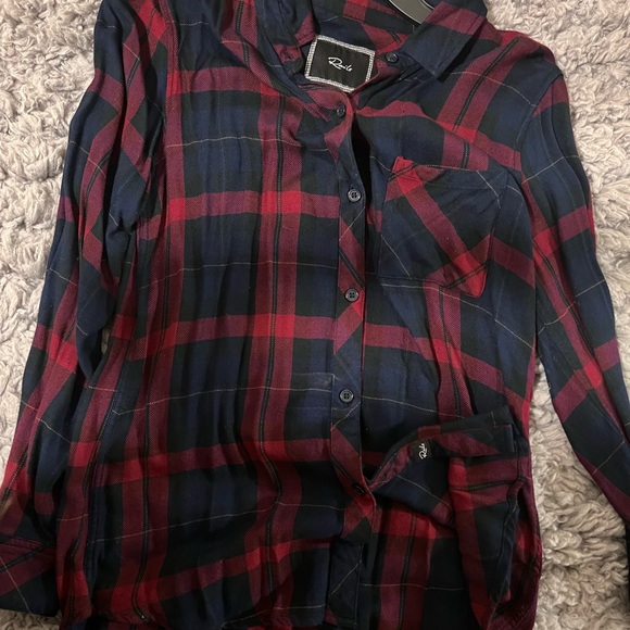 RAILS Hunter Plaid Button Front Shirt size XS - Picture 3 of 9